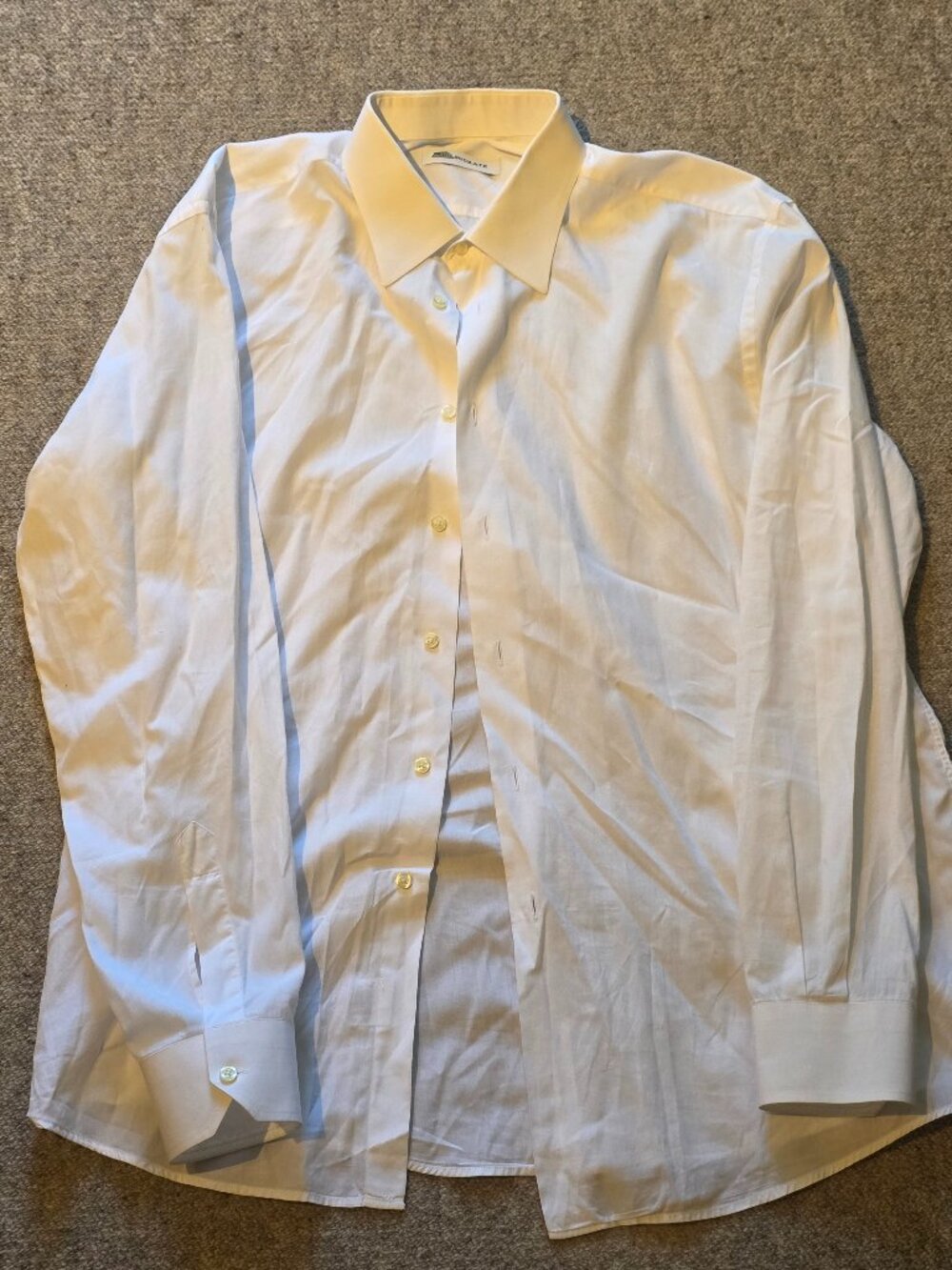 Socrate Made in Italy white man dress shirt  - 100% cotton size 17/43